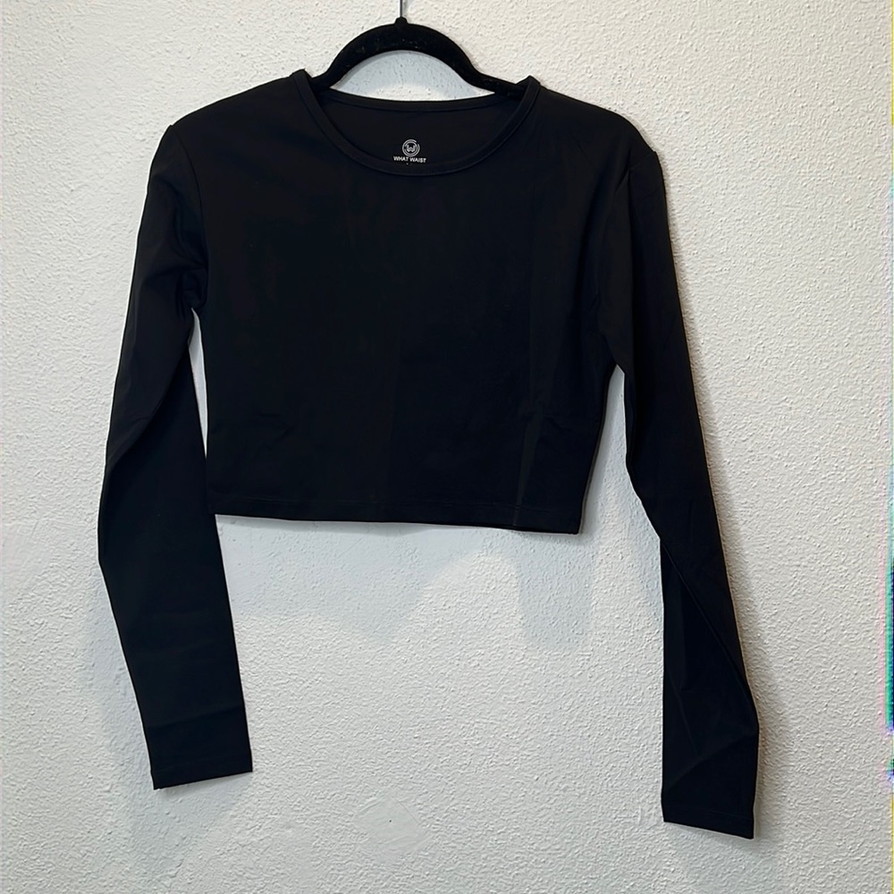 WHAT WAIST CROPPED LONG SLEEVE